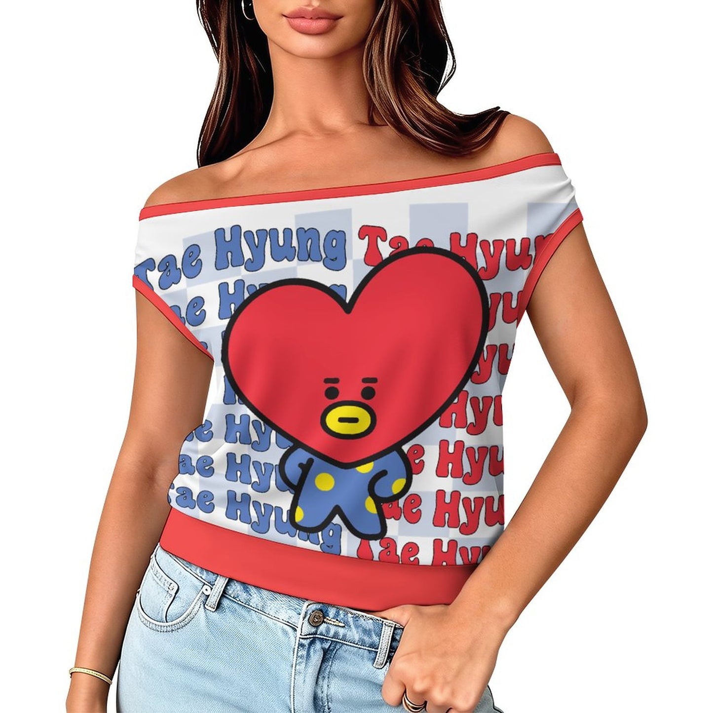 180gsm Single Shoulder One Neck T-Shirt (All-Over Printing)