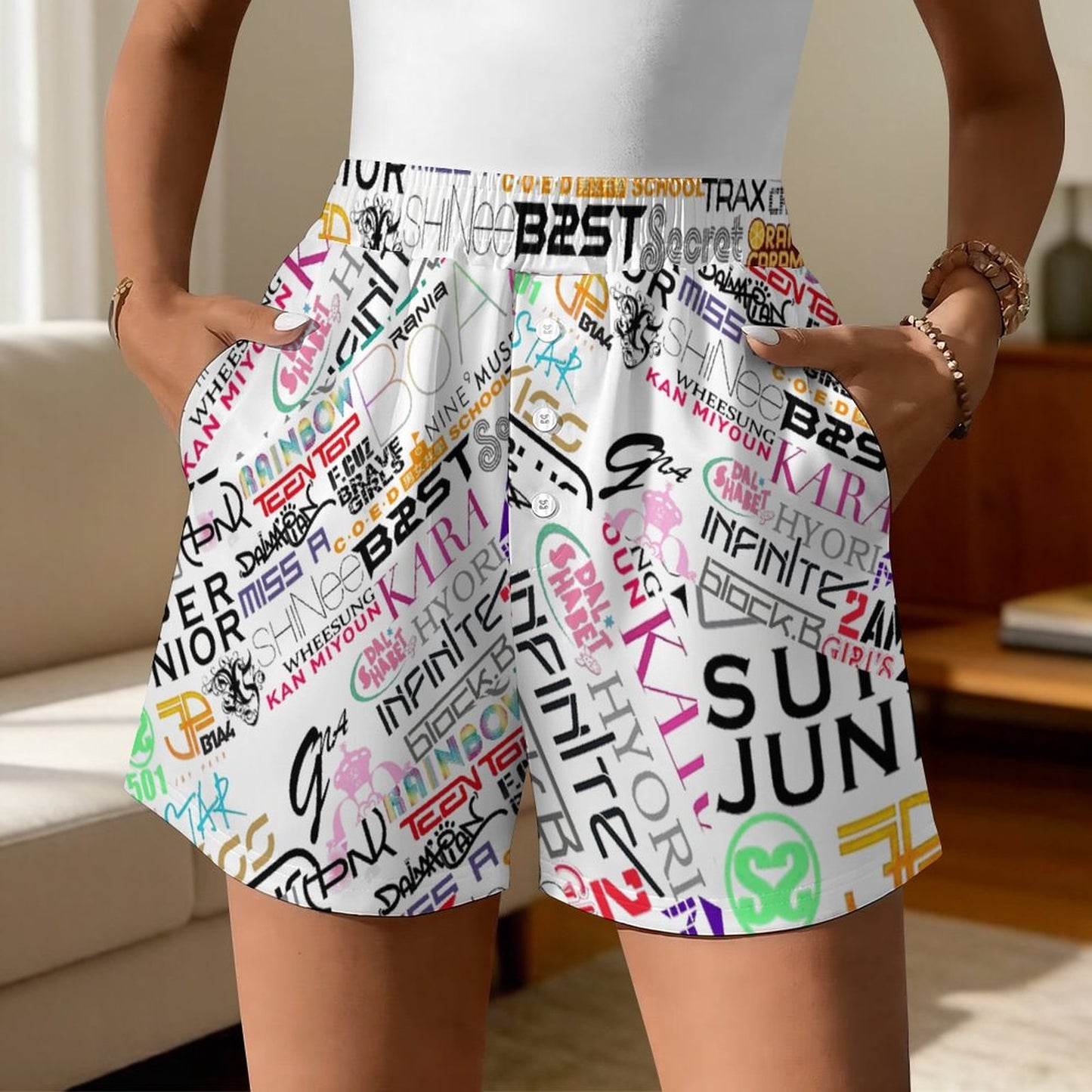 Women’s Casual Lounge Sleep Pants (All-Over Printing)