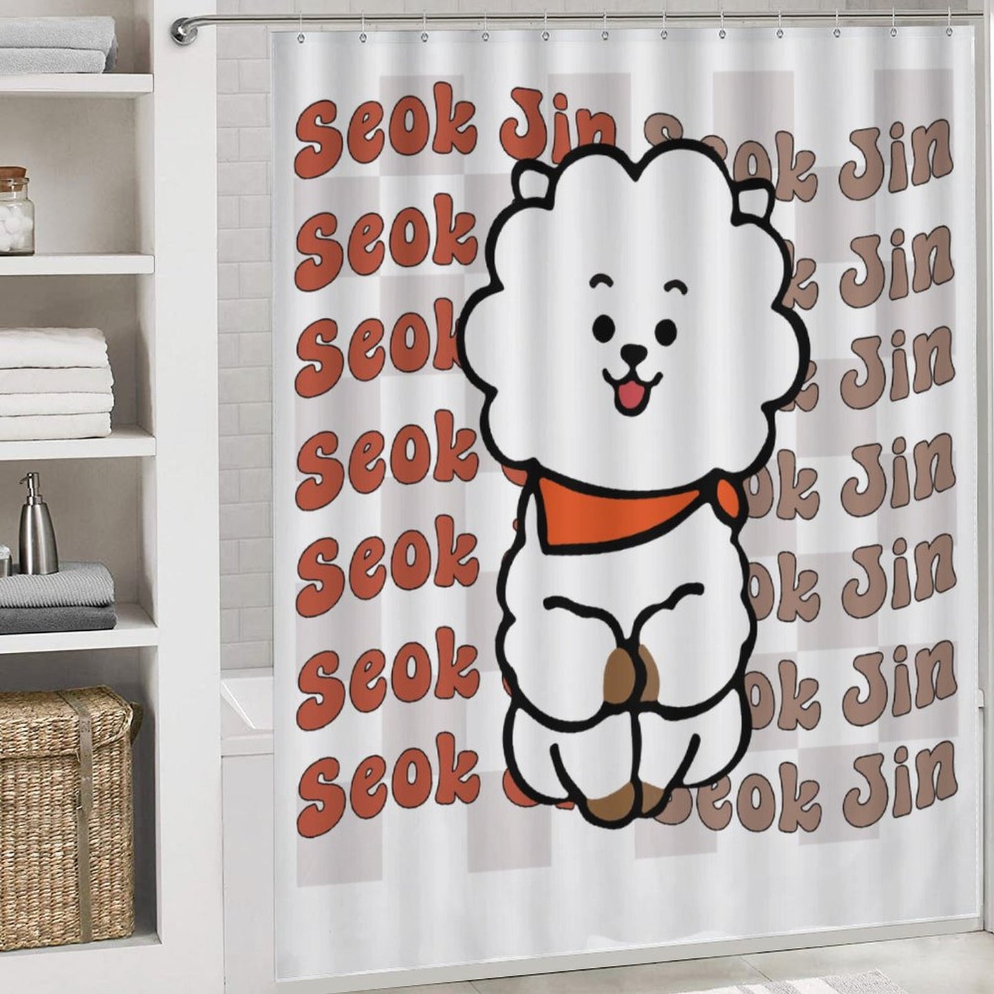 Bathroom 4-Piece Set(One-sided Printing)