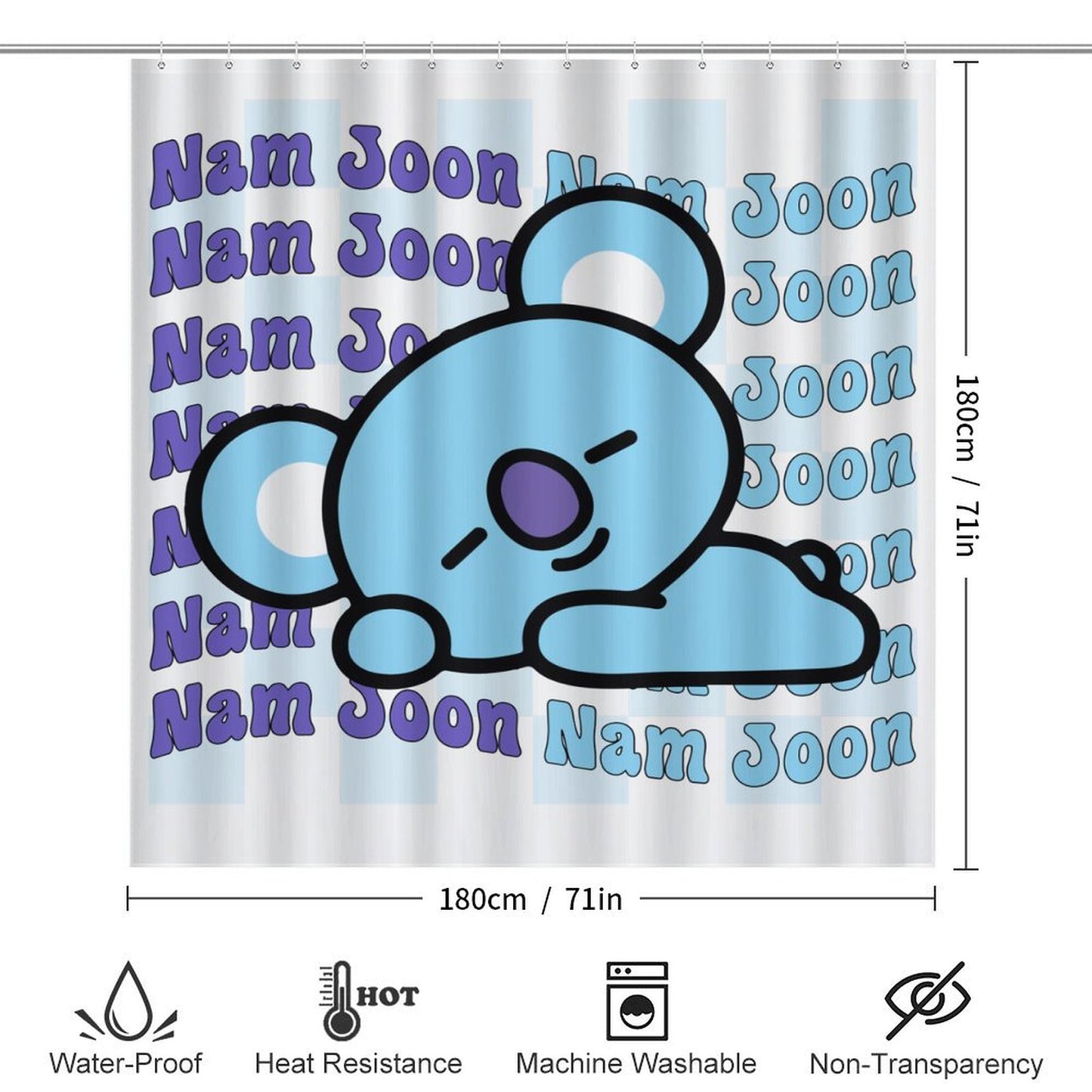 Bathroom 4-Piece Set(One-sided Printing)