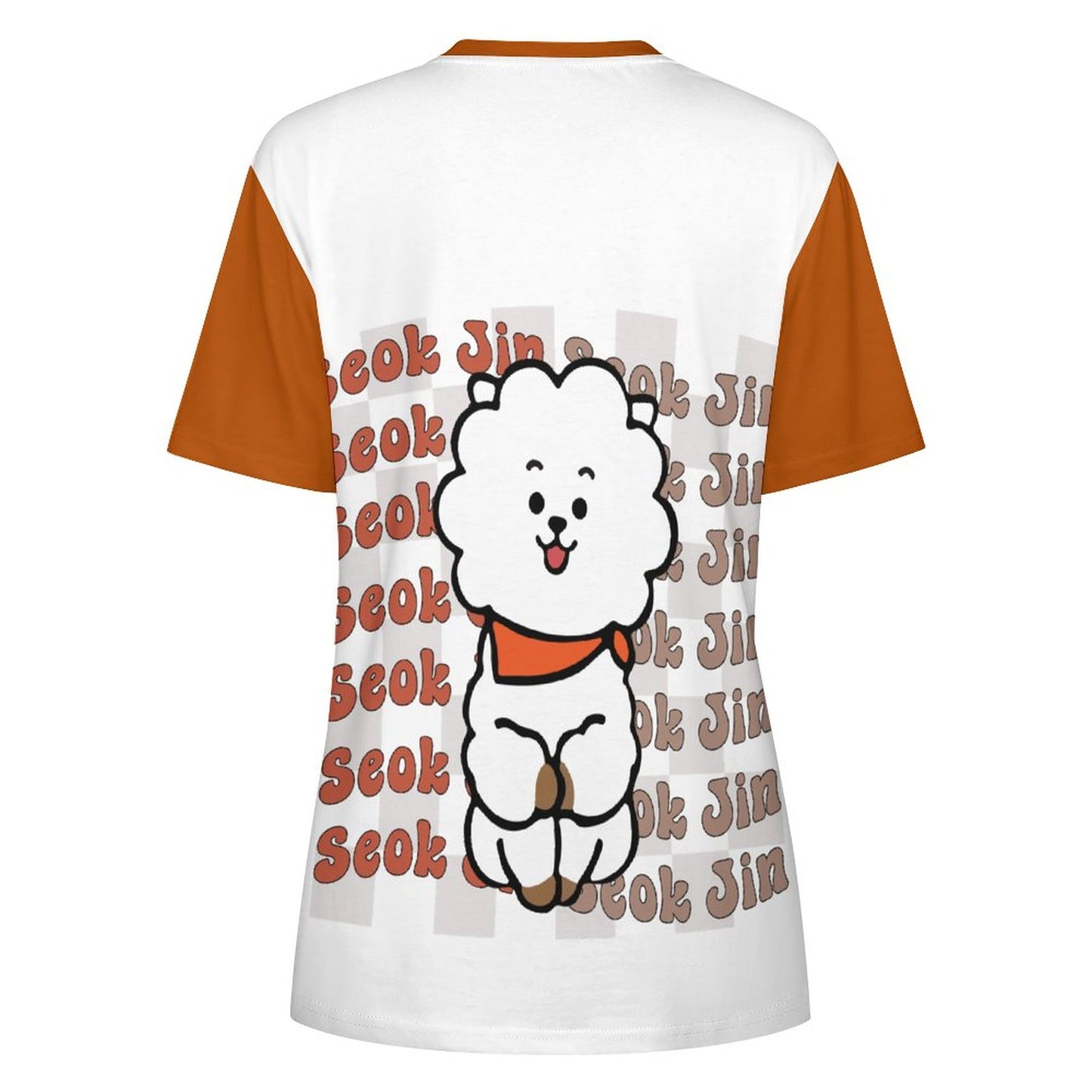 DTG 190gsm Cotton Summer Short Sleeve T-Shirts for Women(All-Over Printing)
