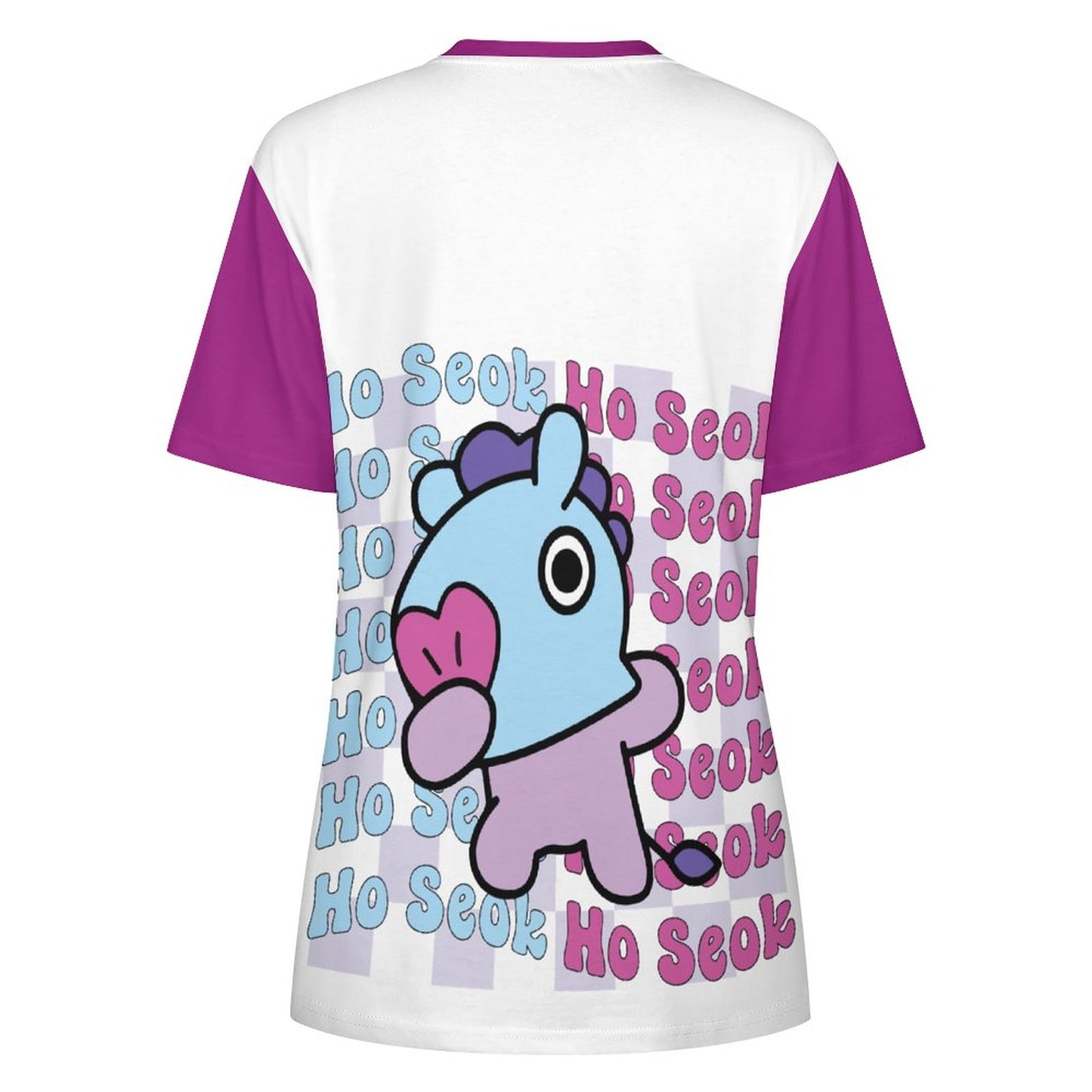 DTG 190gsm Cotton Summer Short Sleeve T-Shirts for Women(All-Over Printing)