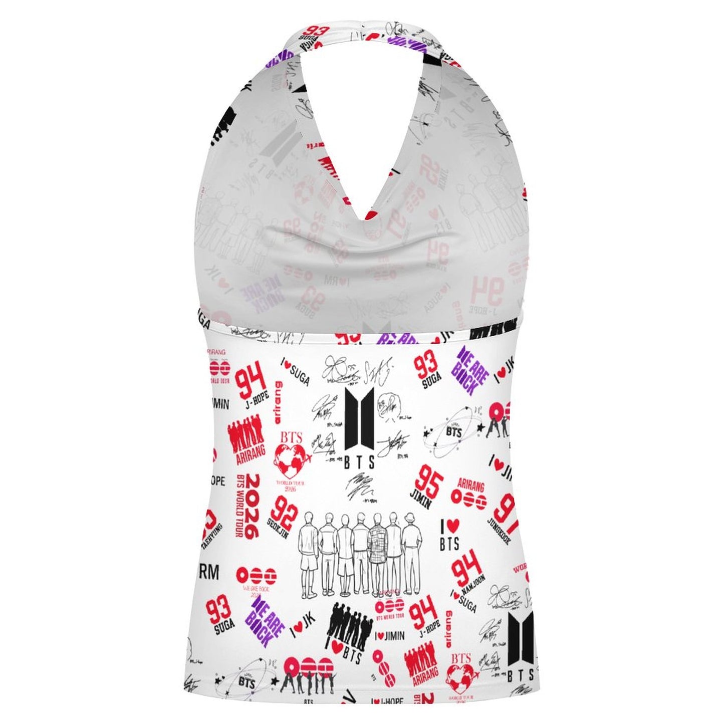 BTS Comeback 180gsm Women's Halter Tank Top(All-Over Printing)