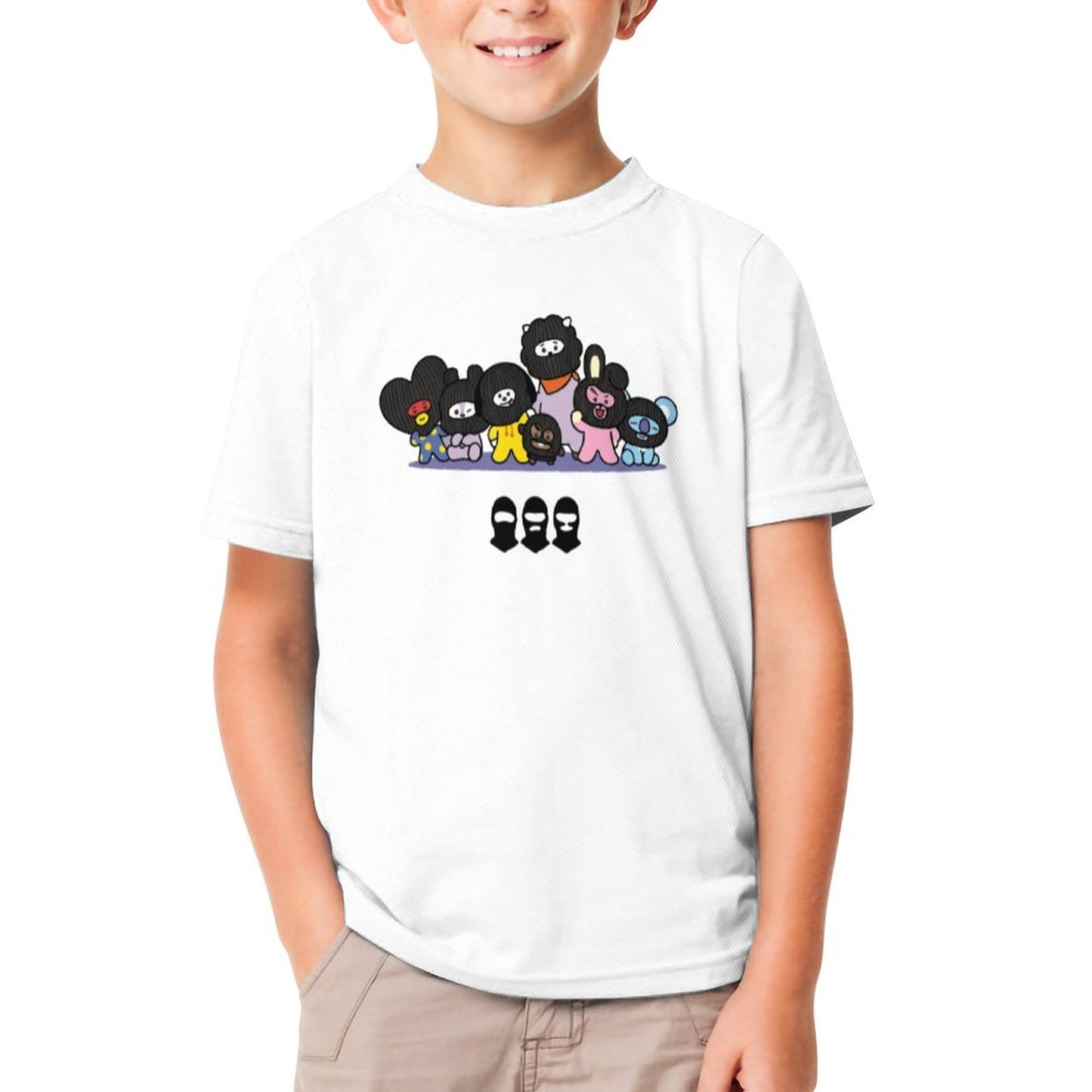 DTG 190gsm Cotton Children's Short Sleeve T-shirt(All-Over Printing)