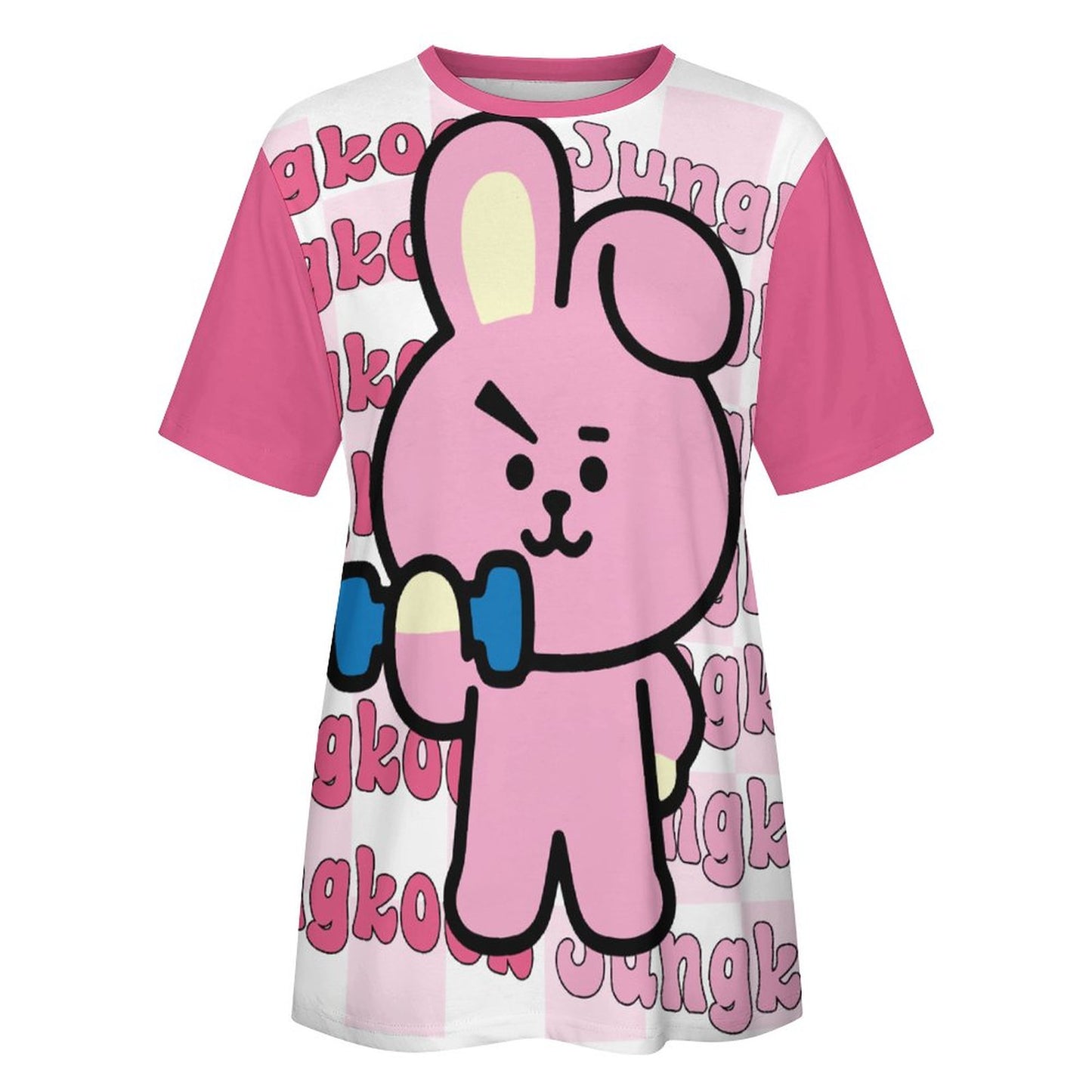 DTG 190gsm Cotton Summer Short Sleeve T-Shirts for Women(All-Over Printing)