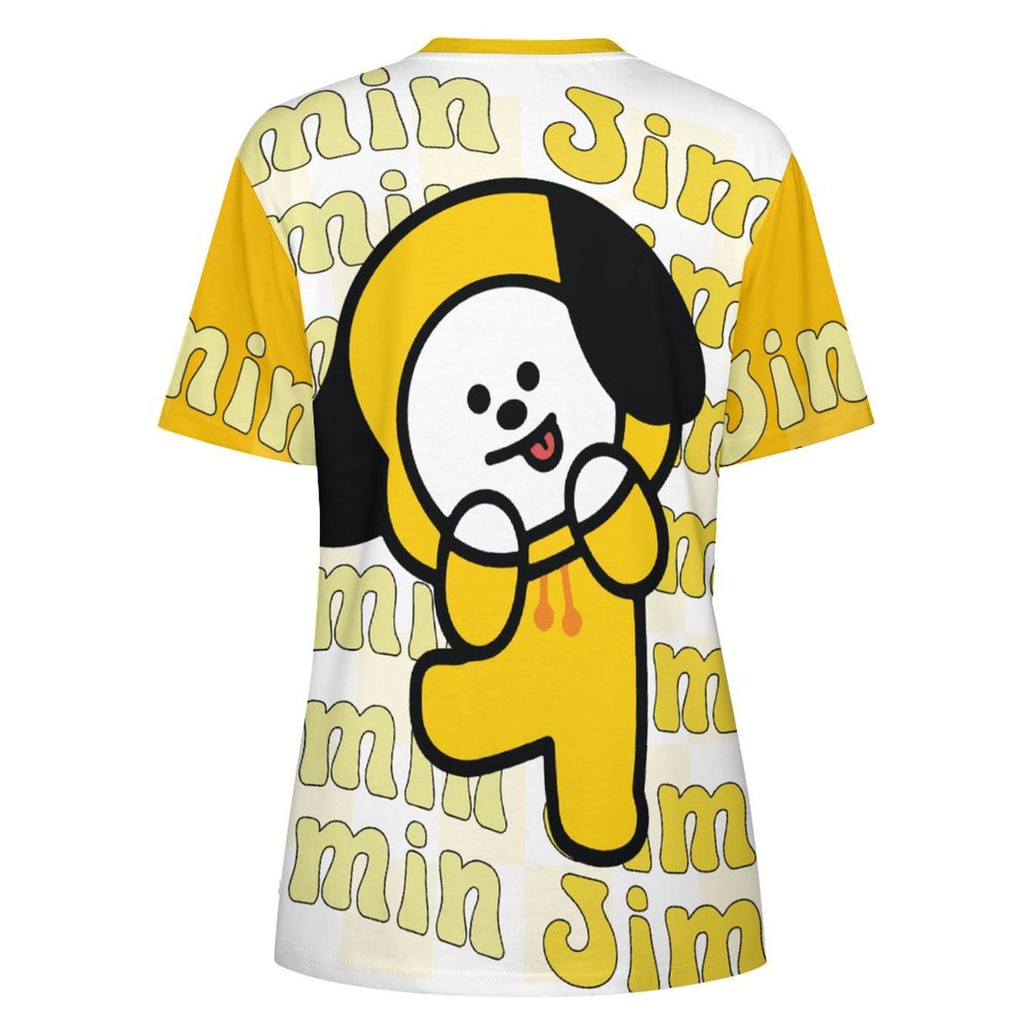 DTG 190gsm Cotton Summer Short Sleeve T-Shirts for Women(All-Over Printing)