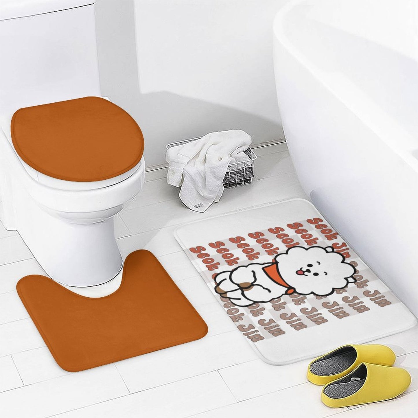 Bathroom 4-Piece Set(One-sided Printing)