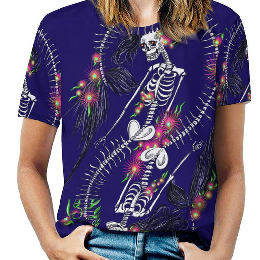 Skeleton Siren Short Sleeve T-Shirt – Premium Women's  Tee