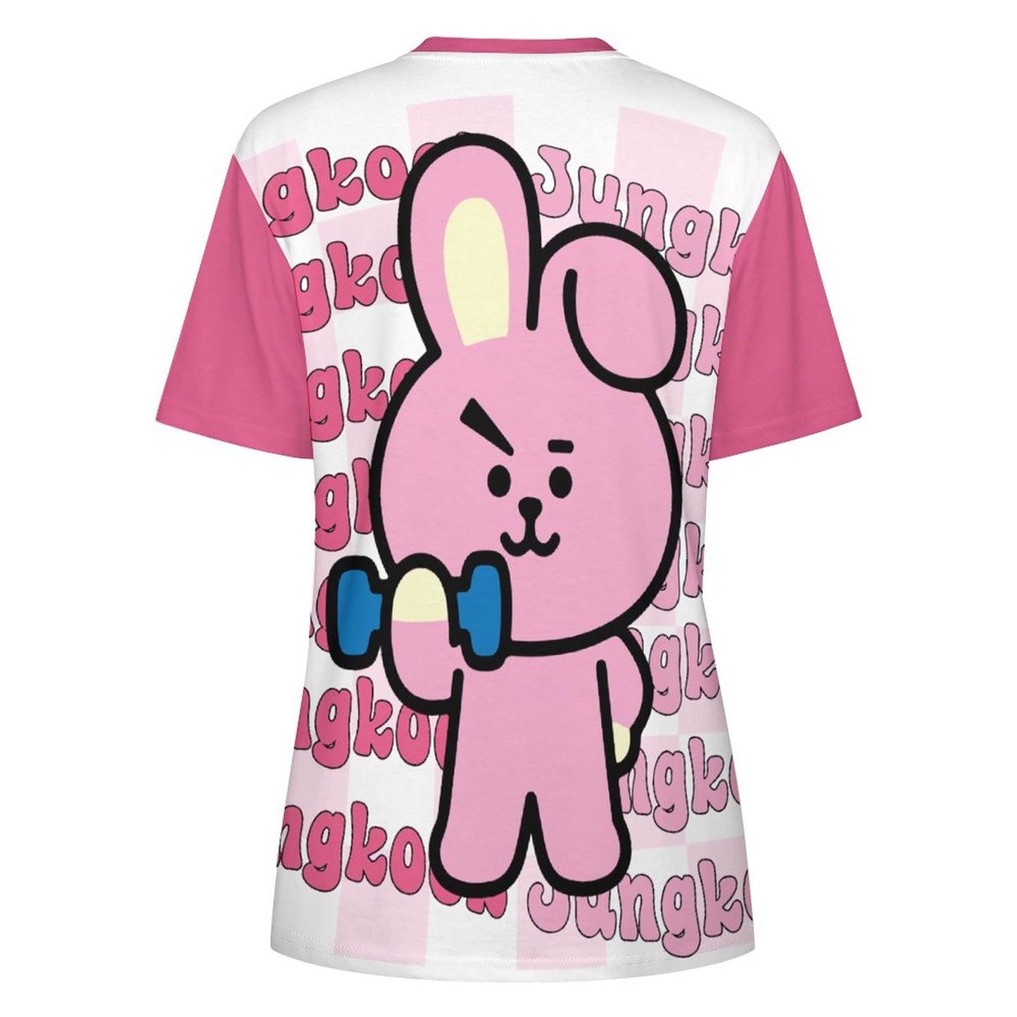 DTG 190gsm Cotton Summer Short Sleeve T-Shirts for Women(All-Over Printing)