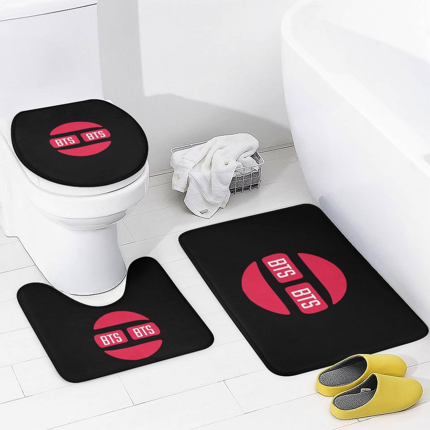 Bathroom 4-Piece Set(One-sided Printing)