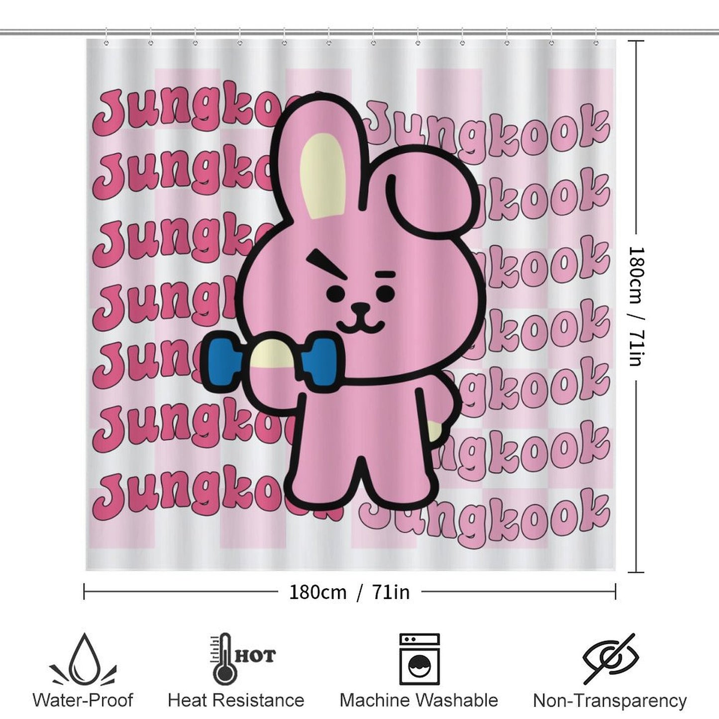 Bathroom 4-Piece Set(One-sided Printing)
