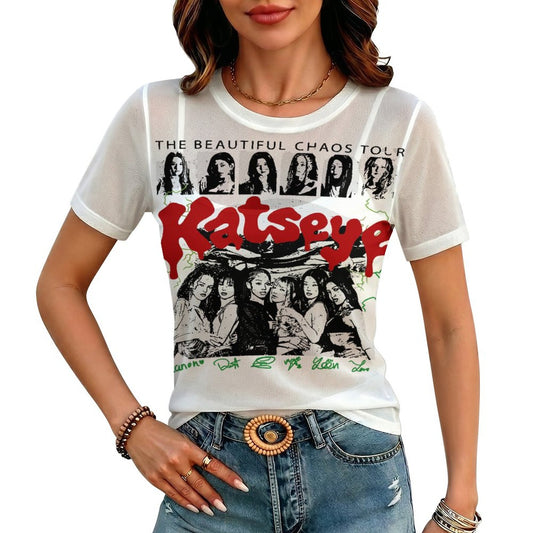 100gsm Short Sleeve Mesh T-Shirt(All-Over Printing)