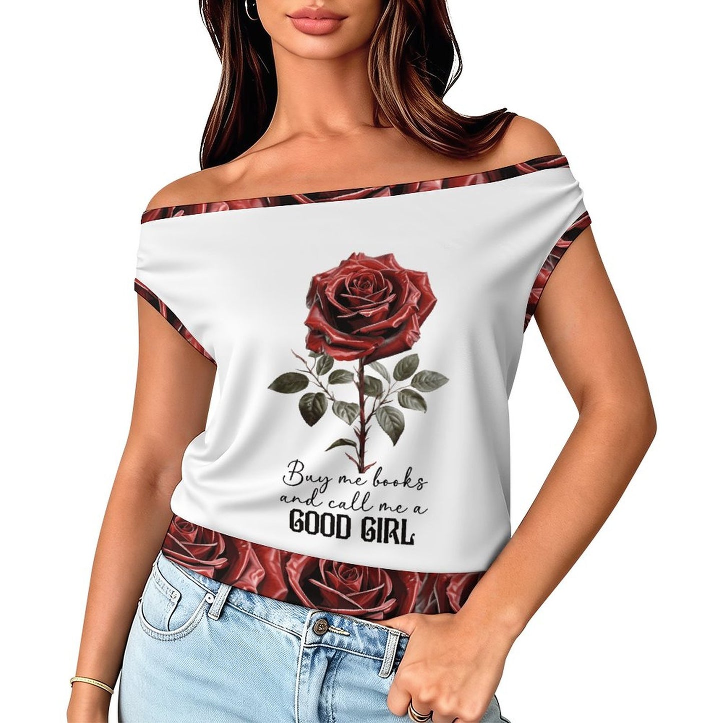 180gsm Single Shoulder One Neck T-Shirt (All-Over Printing)