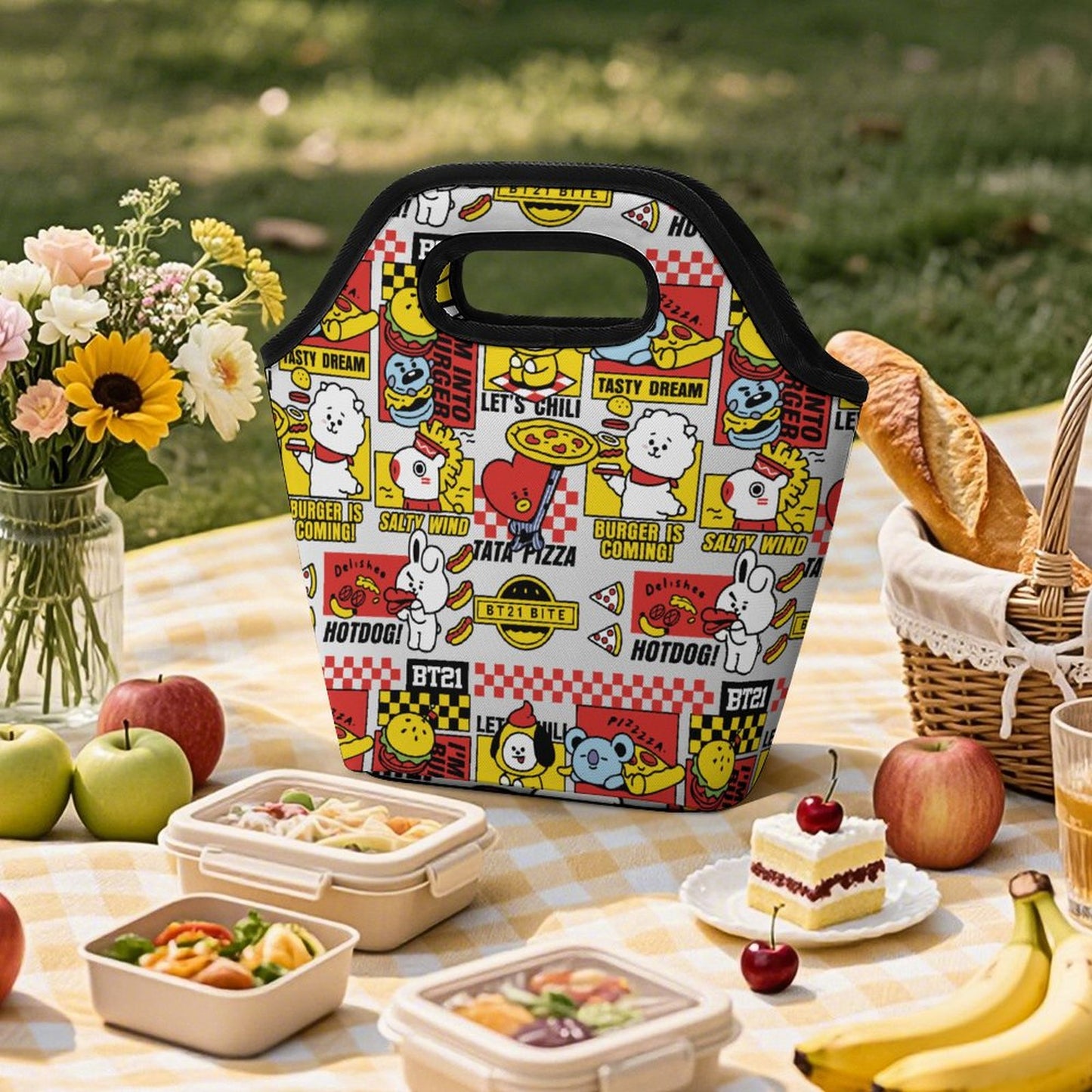 Portable Tote Bag for Meals(All-Over Printing)