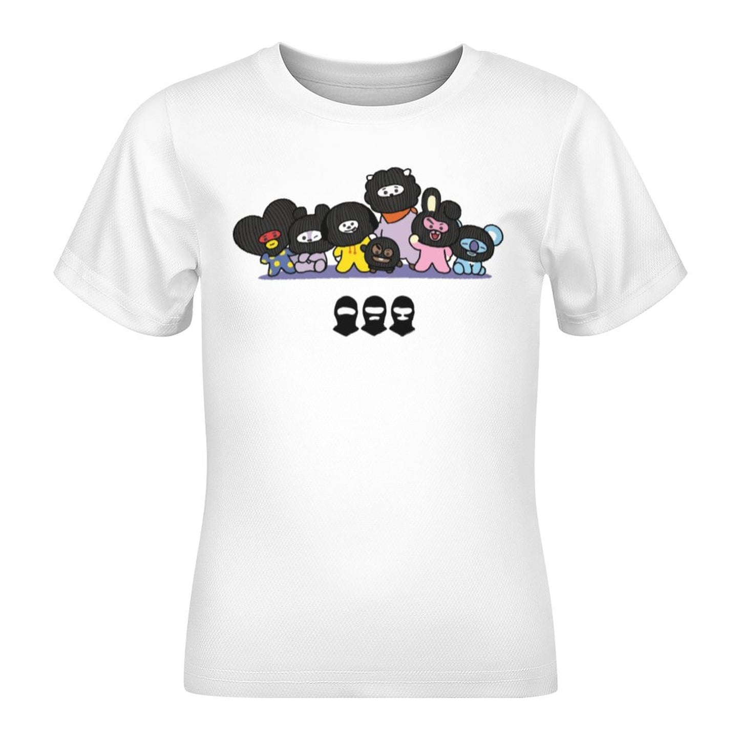 DTG 190gsm Cotton Children's Short Sleeve T-shirt(All-Over Printing)