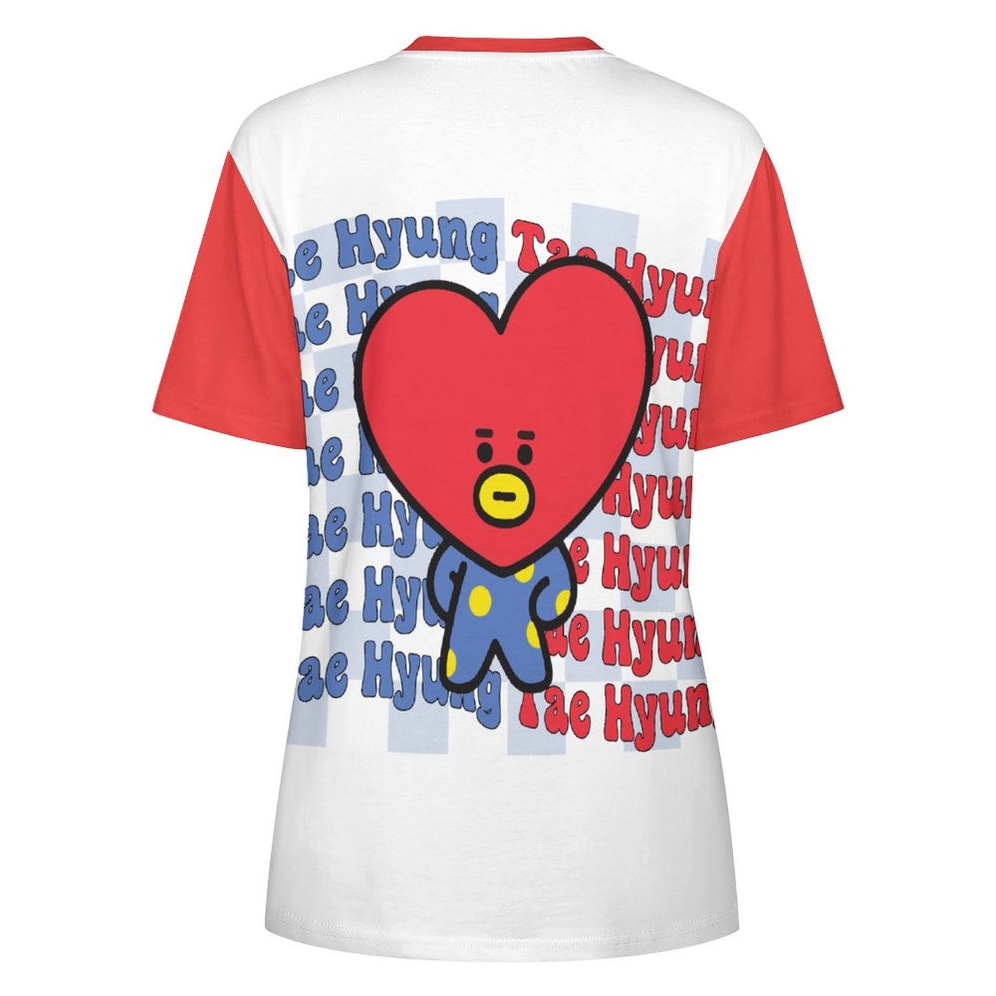 DTG 190gsm Cotton Summer Short Sleeve T-Shirts for Women(All-Over Printing)