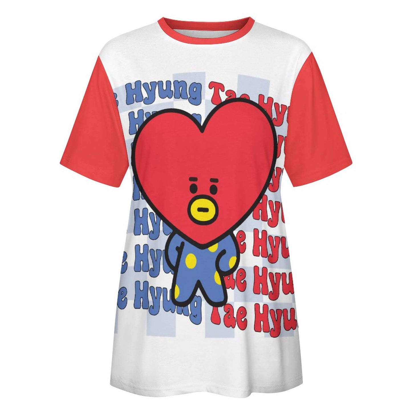 DTG 190gsm Cotton Summer Short Sleeve T-Shirts for Women(All-Over Printing)