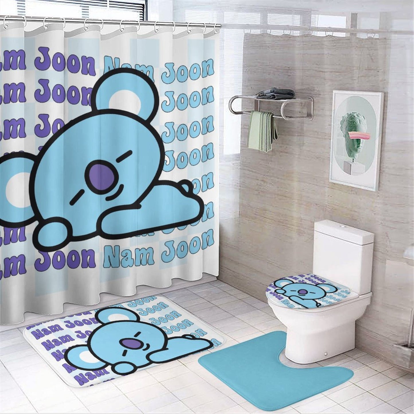 Bathroom 4-Piece Set(One-sided Printing)