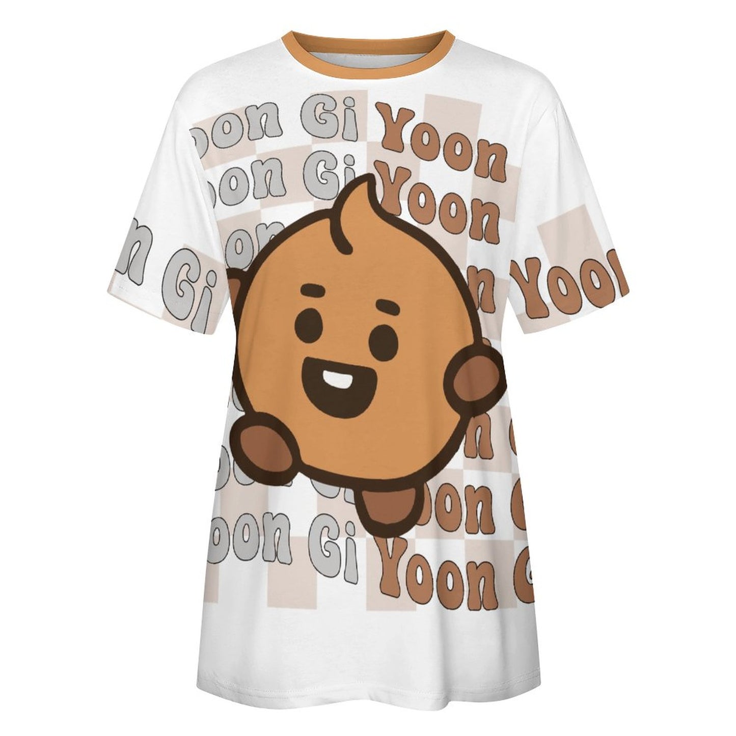 DTG 190gsm Cotton Summer Short Sleeve T-Shirts for Women(All-Over Printing)