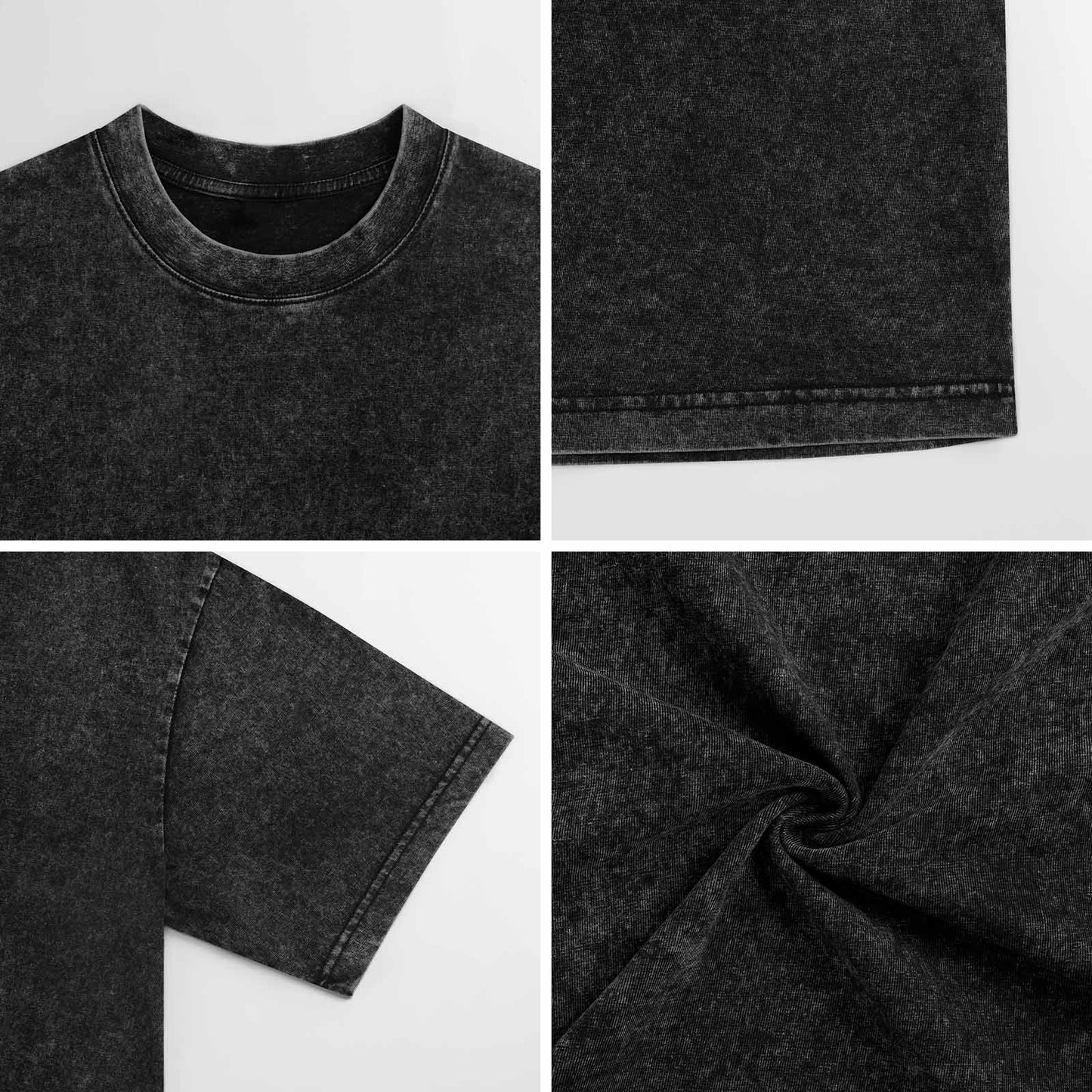 DTF 210gsm Cotton Men Washed T-Shirt (Back Printing)