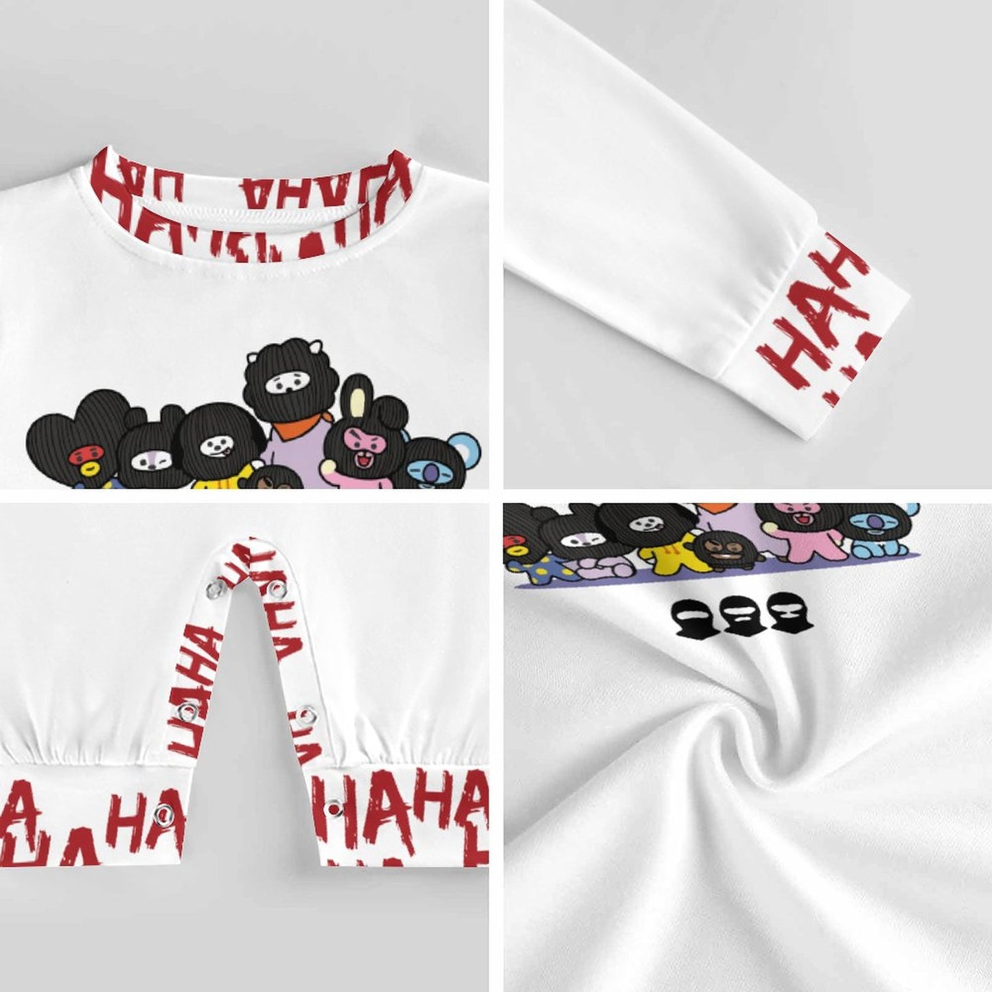 200gsm Long Baby Romper(10 Sites) (All-Over Printing)