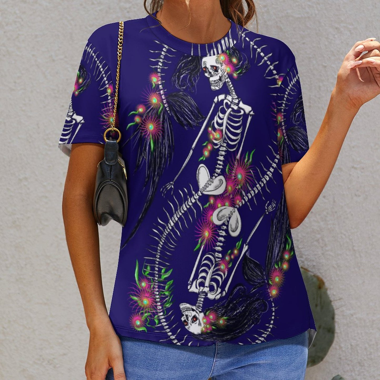 180gsm Custom Women Top T-Shirts(All-Over Printing)