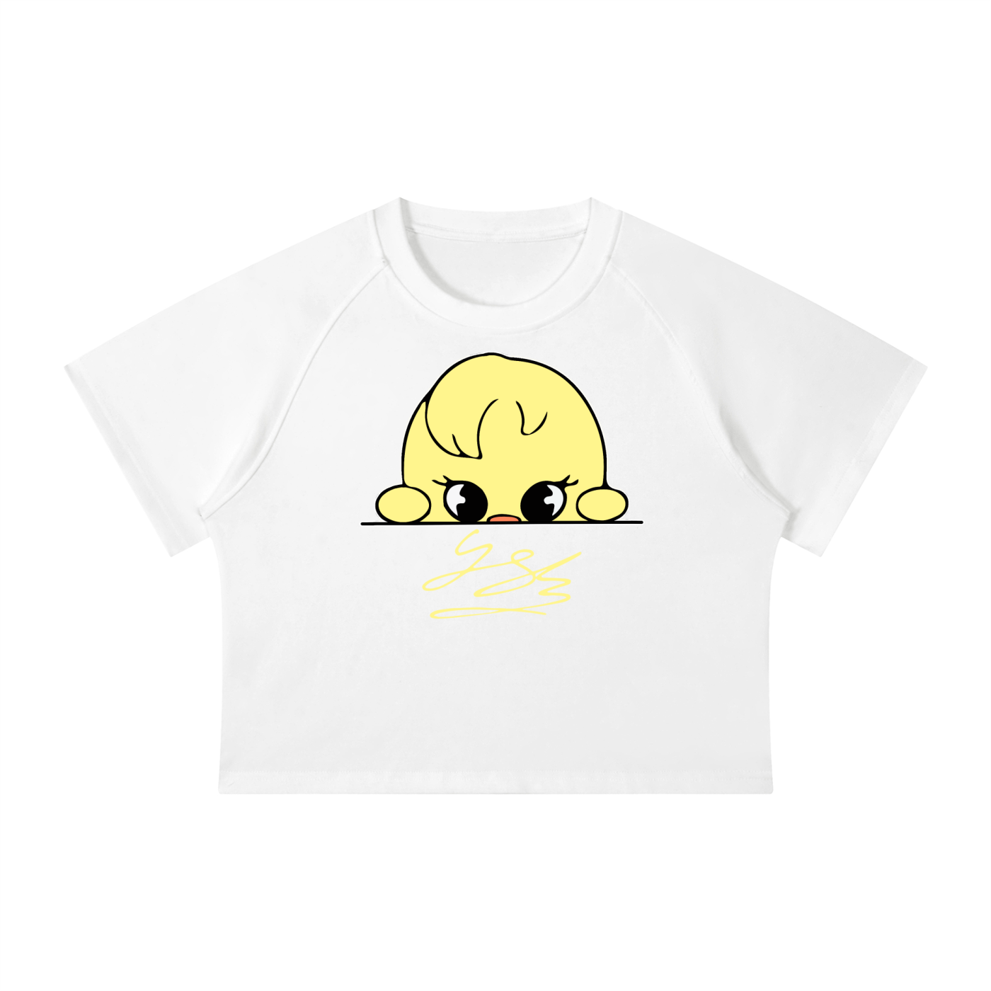 SKZ Felix BbokAri Mineral Wash Raglan Crop Top – Premium Heavyweight K-Pop Streetwear Baby Tee