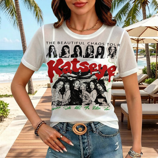 100gsm Short Sleeve Mesh T-Shirt(All-Over Printing)