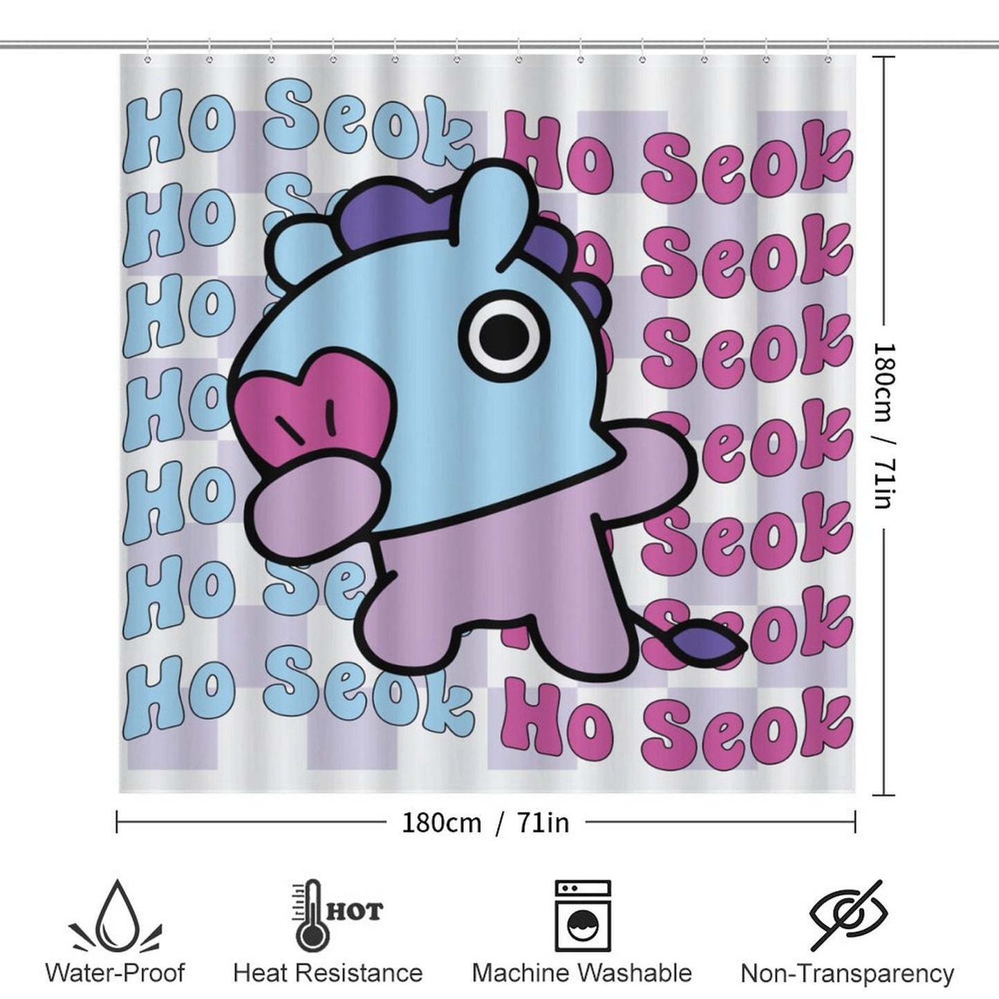 Bathroom 4-Piece Set(One-sided Printing)