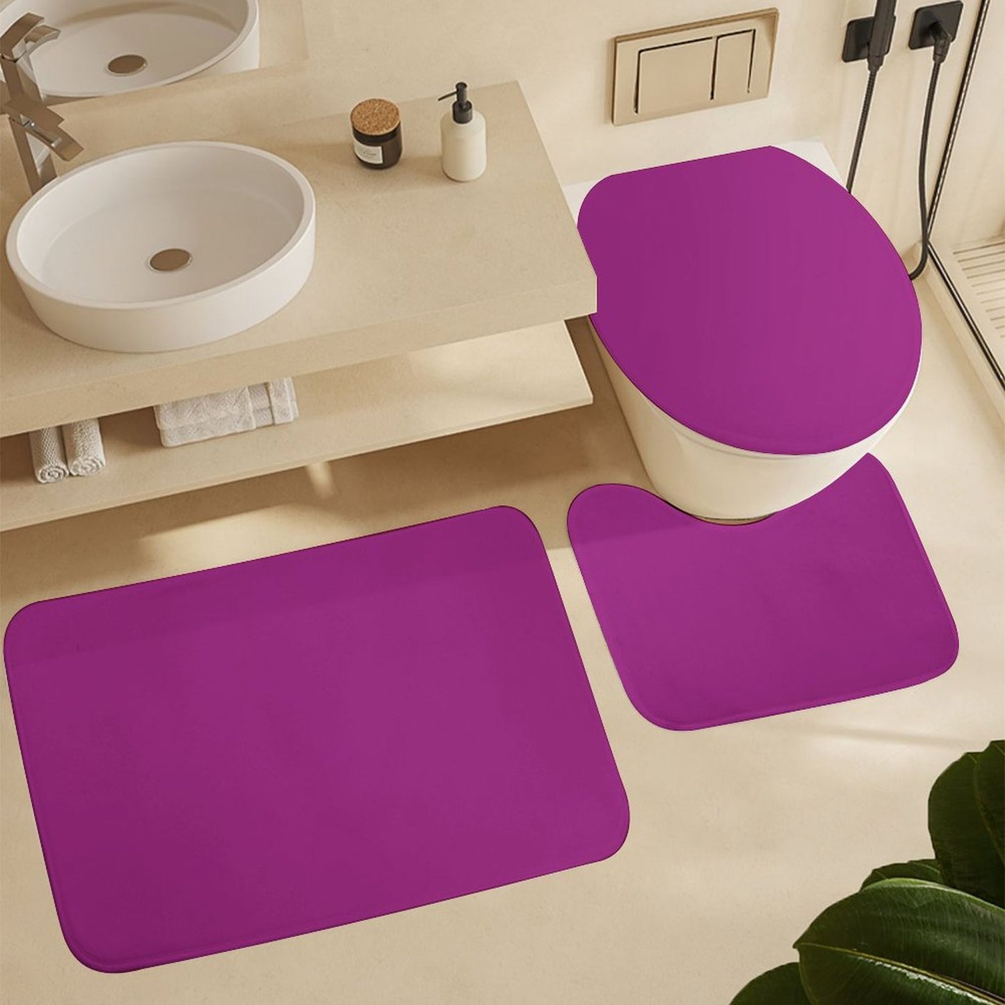 Bathroom 4-Piece Set(One-sided Printing)