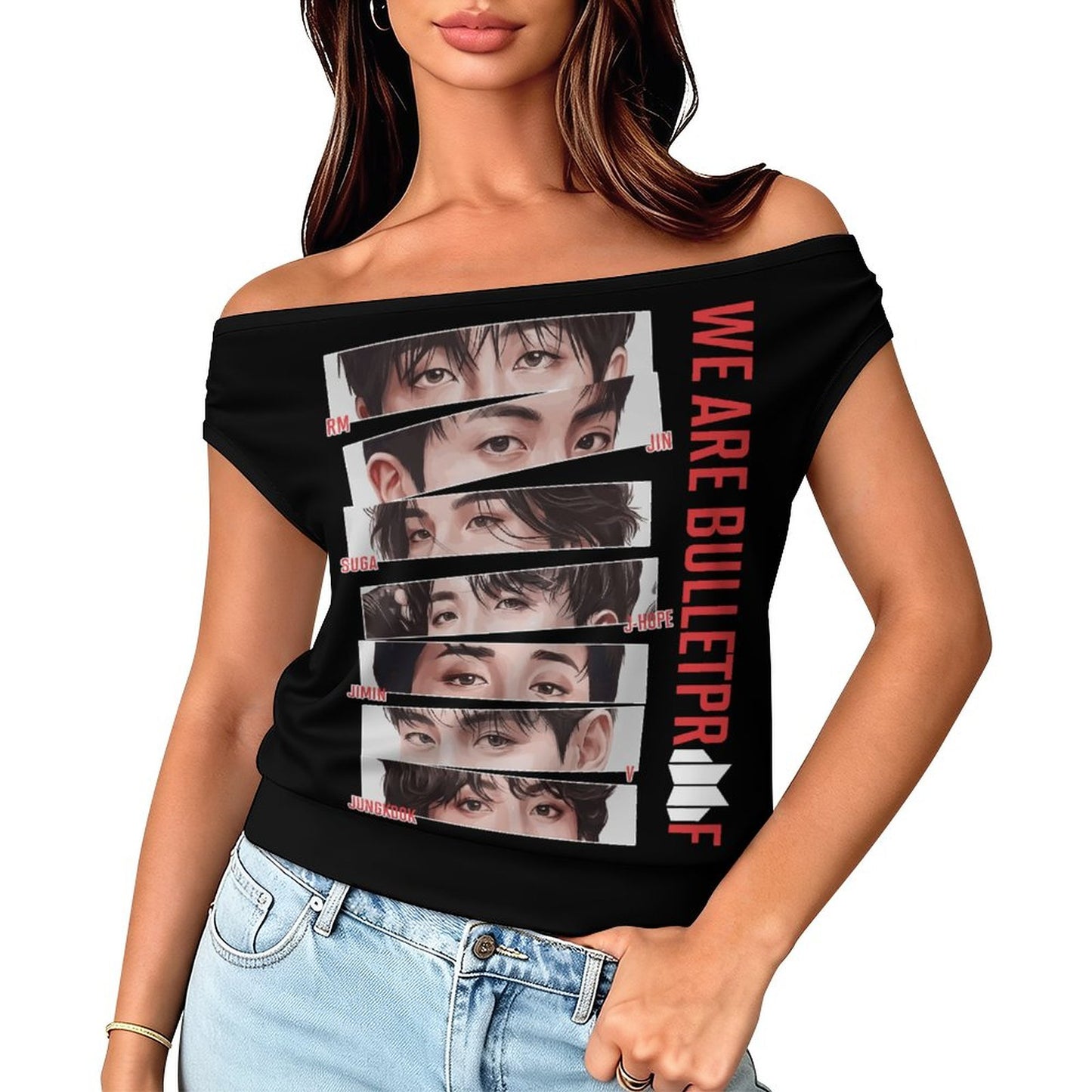 180gsm Single Shoulder One Neck T-Shirt (All-Over Printing)
