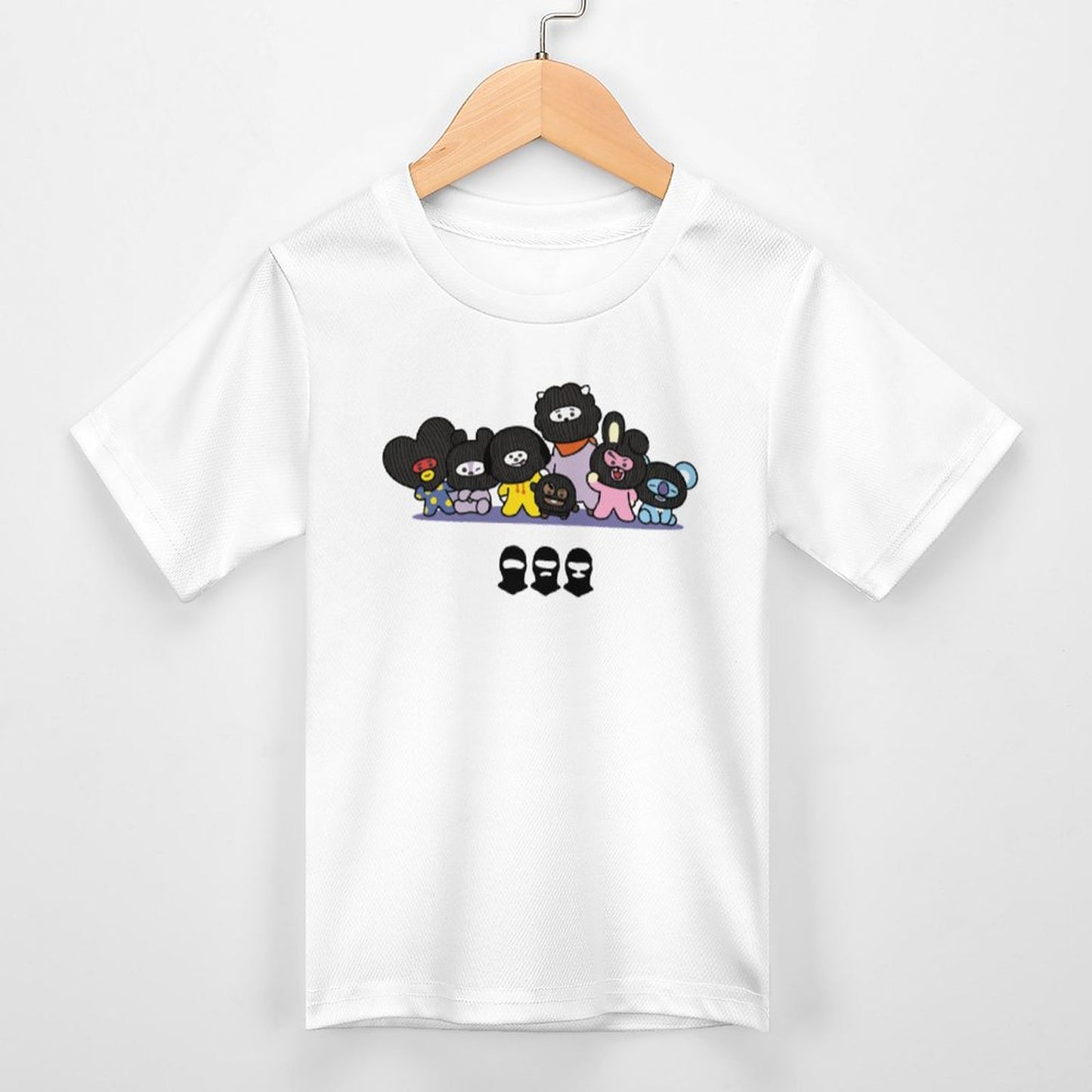 DTG 190gsm Cotton Children's Short Sleeve T-shirt(All-Over Printing)