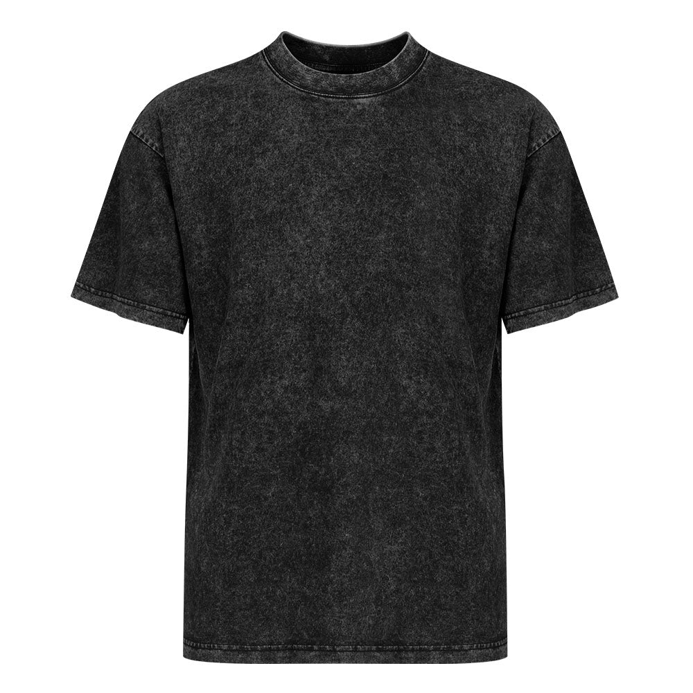DTF 210gsm Cotton Men Washed T-Shirt (Back Printing)