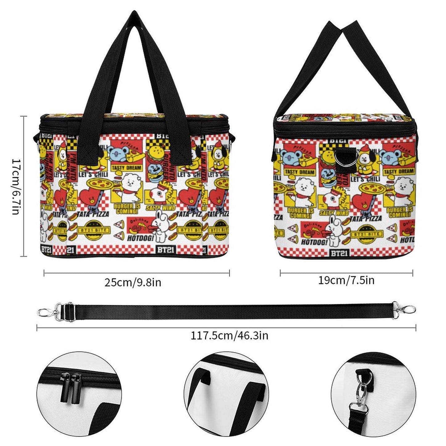 Portable Cooler Bag(All-Over Printing)