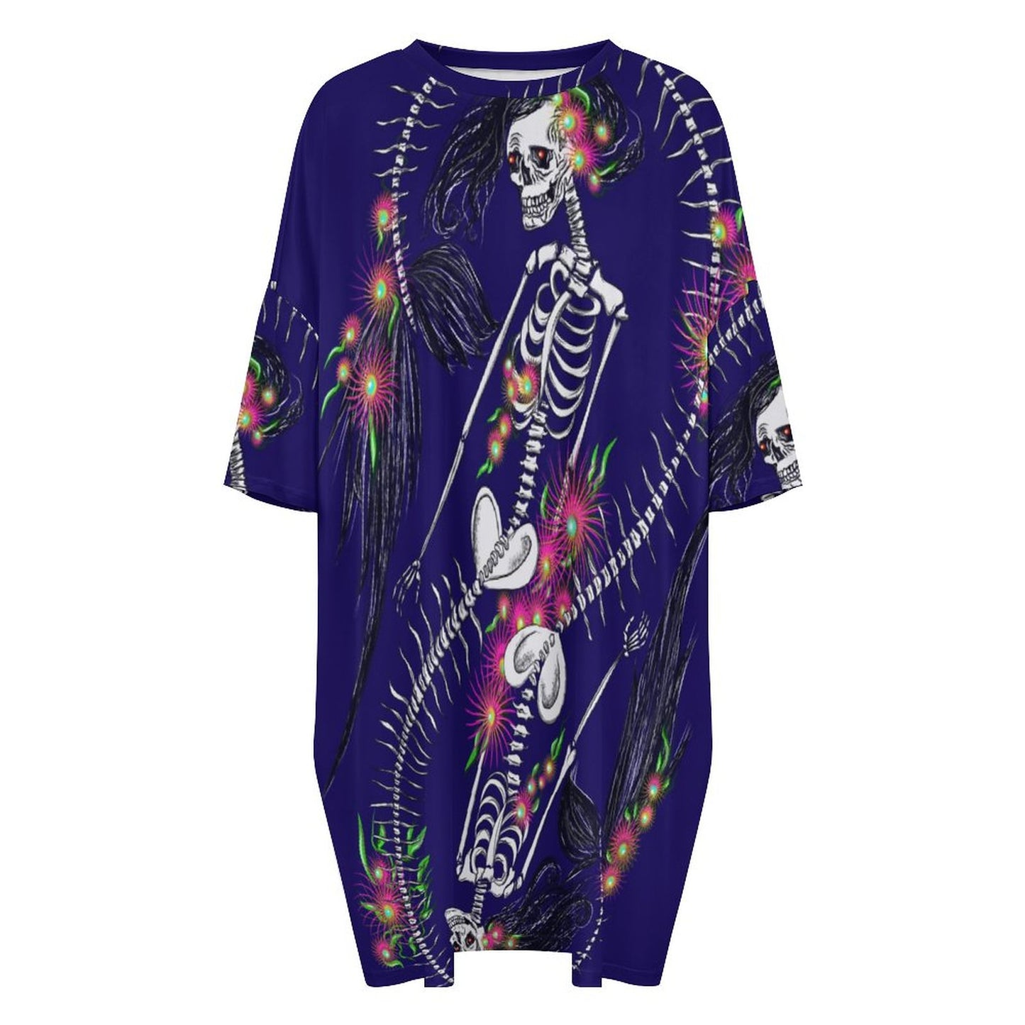 160gsm One Size Ice Silk Nightdress(All-Over Printing)