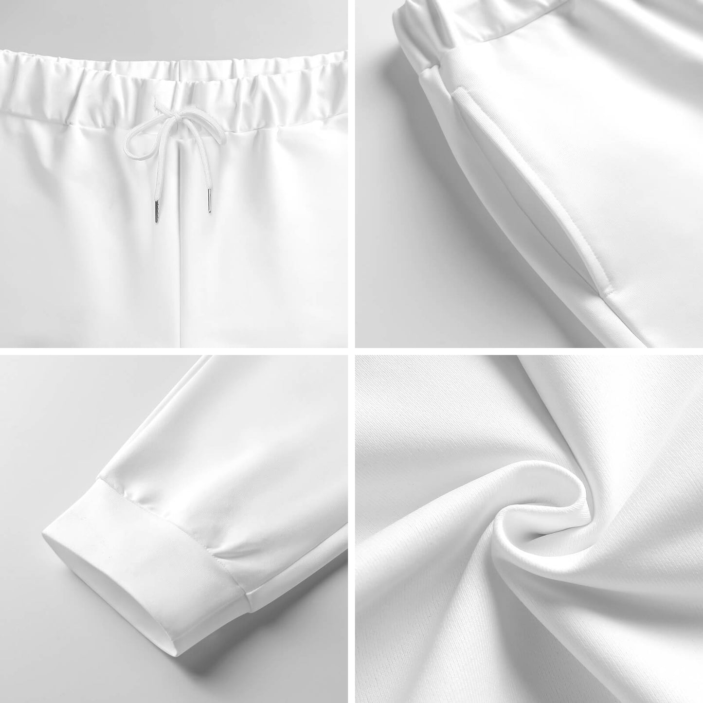 Detailed view of the comfortable elastic waistband and stretch fabric quality on the premium BT21 Hooligan pants.